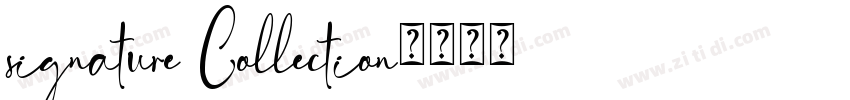 signature Collection字体转换